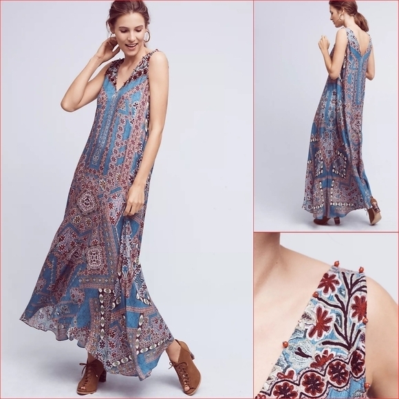 HEMANT AND‎ NANDITA THE WILD LONG DRESS - Picture 1 of 10